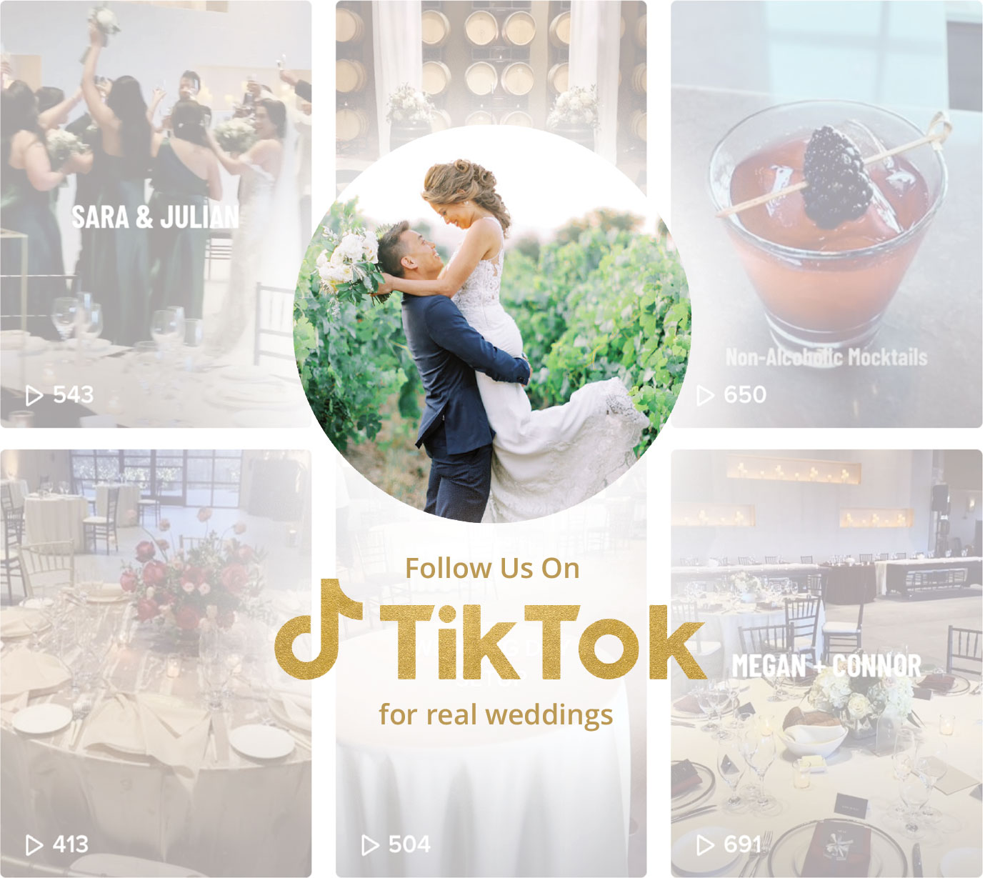 Follow Us On TikTok for real weddings